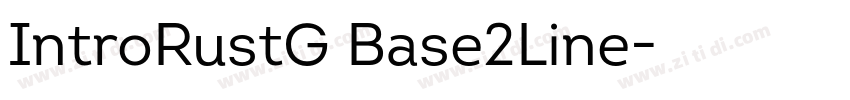 IntroRustG Base2Line字体转换